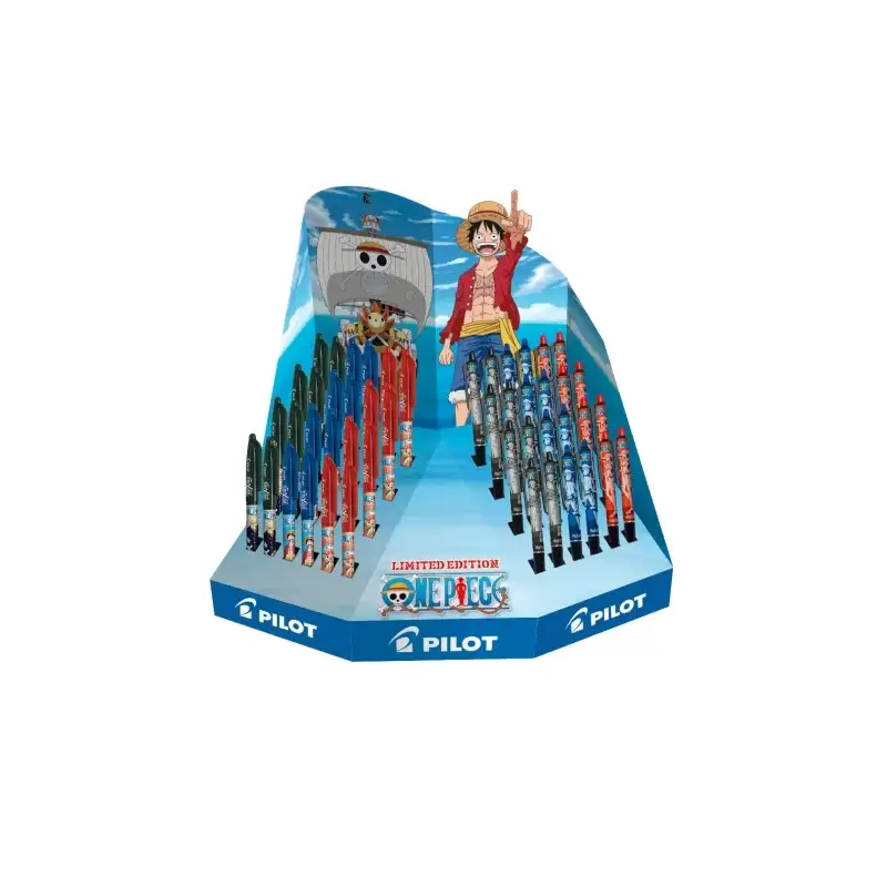 Pilot One Piece Expositor de 24 Boligrafos Frixion Ball + 24 Boligrafos Frixion Ball Plus - Borrables - Recargables - Colores Su