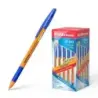 Erichkrause Boligrafo R-301 Stick&Grip - Cuerpo Hexagonal Naranja - Punta de 0.7mm - Tinta de Secado Rapido - Color Azul | Ahorr