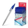 ErichKrause R-301 Matic Boligrafo Retractil Punta de Bola 1.0mm - Tinta de Secado Rapido - Cuerpo Transparente - Color Azul | Ah