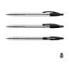 ErichKrause R-301 Matic Boligrafo Retractil Punta de Bola 1.0mm - Tinta de Secado Rapido - Cuerpo Transparente - Color Negro | A