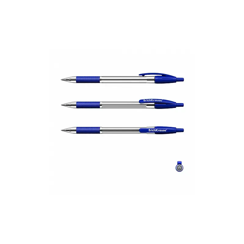 Erichkrause R-301 Classic Matic&Grip Boligrafo Retractil Punta de 1.0mm - Trazo 0.5mm - Grip de Agarre - Tinta de Secado Rapido