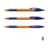 Erichkrause R-301 Naranja Matic&Grip Boligrafo Retractil - Punta de 07mm - Trazo de 0.35mm - Grip de Goma - Tinta de Secado Rapi