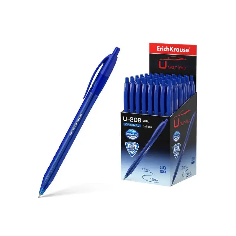 Erichkrause Boligrafo Automatico U-208 Original Matic - Ultra Glide Technology - Tinta Azul | Ahorro Imprimiendo
