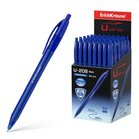 Erichkrause Boligrafo Automatico U-208 Original Matic - Ultra Glide Technology - Tinta Azul | Ahorro Imprimiendo