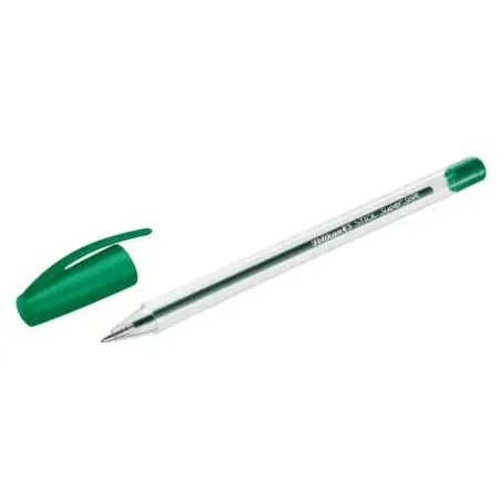 Pelikan Stick Super Soft Boligrafo Trazo 1mm - Tinta Super Fluida - Empuñadura Triangular - Color Verde | Ahorro Imprimiendo