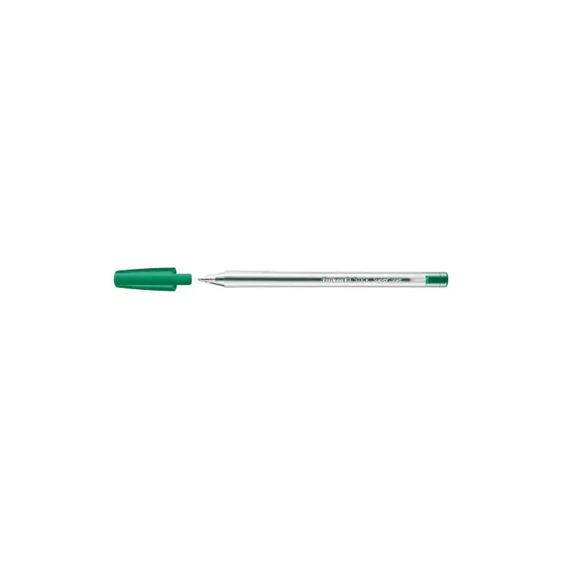 Pelikan Stick Super Soft Boligrafo Trazo 1mm - Tinta Super Fluida - Empuñadura Triangular - Color Verde | Ahorro Imprimiendo