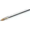 Bic Cristal Original Boligrafo de bola - Punta redonda de 1.0mm - Trazo 0.4mm - Tinta con Base de Aceite - Color Negro | Ahorro