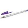 Bic Cristal Fun Boligrafo de Bola - Punta Gruesa de 1.6mm - Tinta con Base de Aceite - Color Morado | Ahorro Imprimiendo