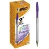 Bic Cristal Fun Boligrafo de Bola - Punta Gruesa de 1.6mm - Tinta con Base de Aceite - Color Morado | Ahorro Imprimiendo