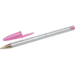 Bic Cristal Fun Boligrafo de Bola - Punta Gruesa de 1.6mm - Tinta con Base de Aceite - Color Rosa | Ahorro Imprimiendo