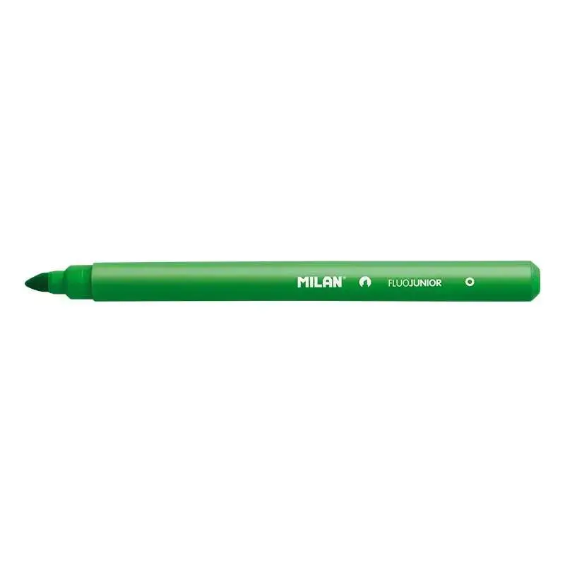 Milan Junior Marcador Fluorescente - Punta Biselada 1 - 4mm - Color Verde | Ahorro Imprimiendo