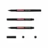 Erichkrause P-100 Marcador Permanente - Punta Fina - Trazo de 0.5 a 1.2mm - Resistente al Agua y a los Rayos UV - Color Negro |