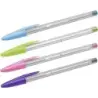 Bic Cristal Fun Boligrafo de Bola - Punta Redonda de 1.6mm - Trazo 0.42mm - Tinta con Base de Aceite - Colores Surtidos | Ahorro