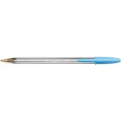 Bic Cristal Fun Boligrafo de Bola - Punta Gruesa de 1.6mm - Tinta con Base de Aceite - Color Azul Turquesa | Ahorro Imprimiendo