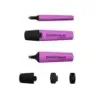 Erichkrause Visioline V-12 Marcador Fluorescente - Punta Biselada - Tinta a Base de Agua - Color Violeta | Ahorro Imprimiendo