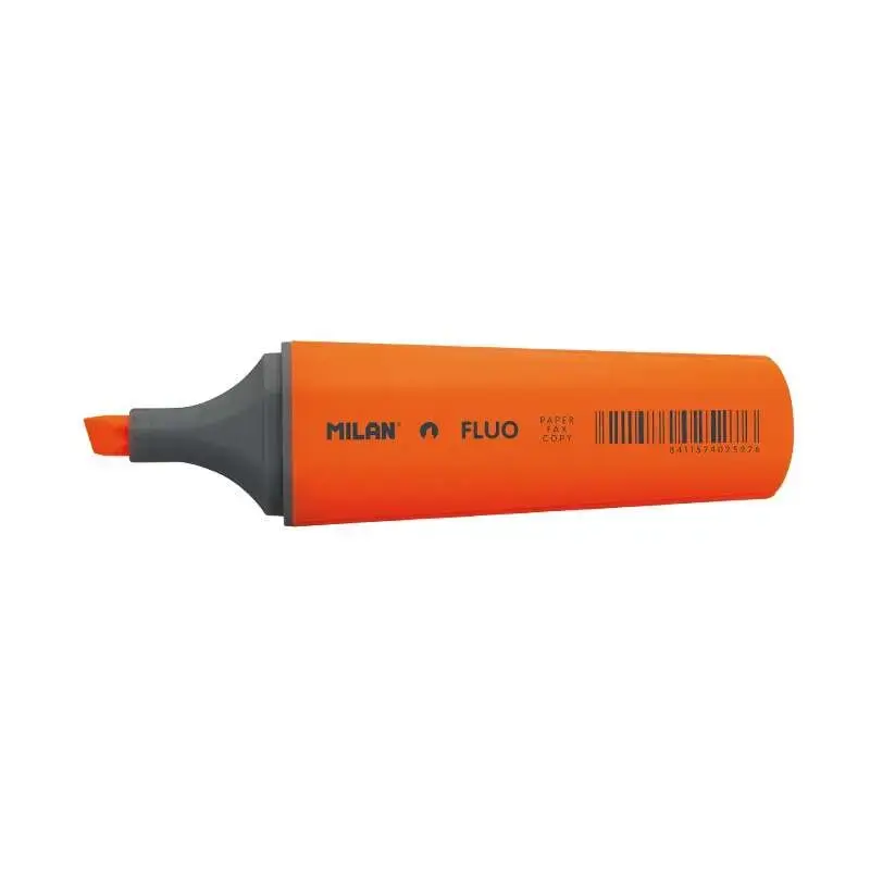 Milan Marcador Fluorescente - Punta Biselada 1 - 4.8mm - Color Naranja | Ahorro Imprimiendo