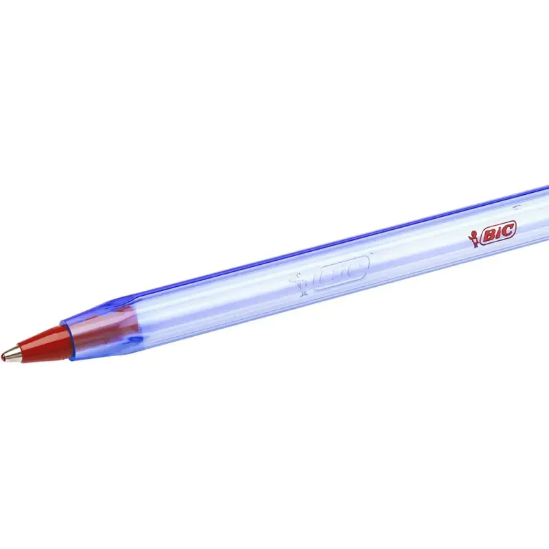 Bic Cristal Soft Boligrafos de Bola - Punta Media de 1.2mm - Trazo 0.45mm - Escritura mas Fluida - Color Rojo | Ahorro Imprimien