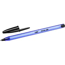 Bic Cristal Soft Boligrafos de Bola - Punta Media de 1.2mm - Trazo 0.45mm - Escritura mas Fluida - Color Negro | Ahorro Imprimie