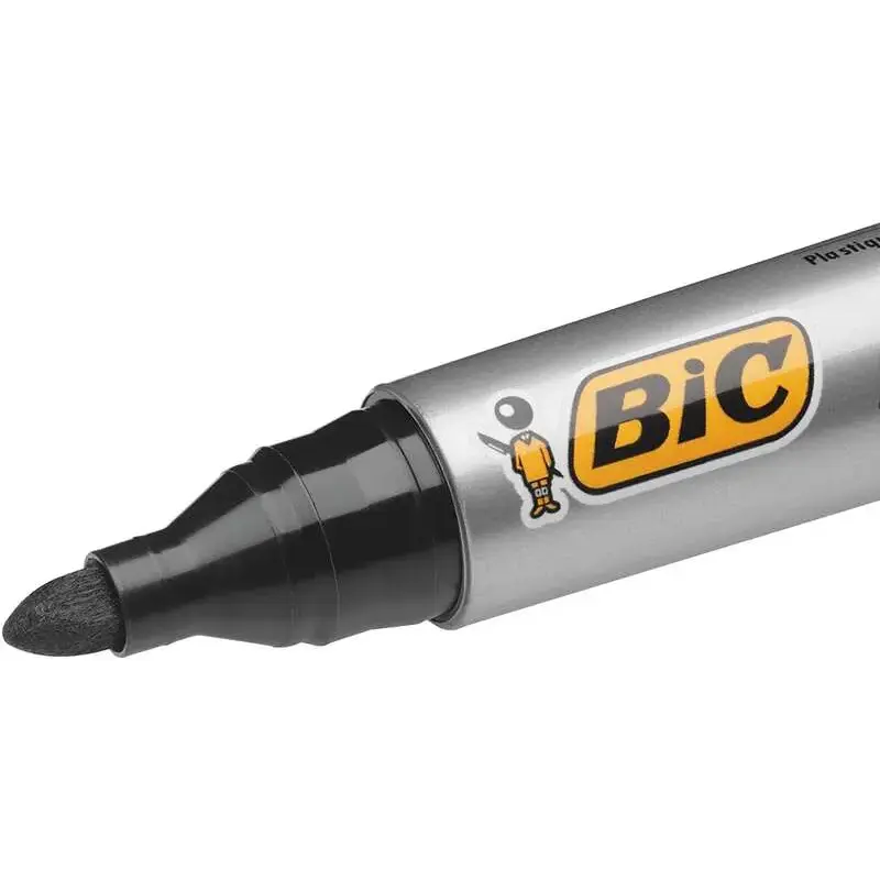 Bic Marking 2000 Ecolutions Rotulador Permanente - Tinta con Base de Alcohol - Ecologico - Secado Rapido - Color Negro | Ahorro