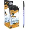 Bic Cristal Soft Boligrafos de Bola - Punta Media de 1.2mm - Trazo 0.45mm - Escritura mas Fluida - Color Negro | Ahorro Imprimie