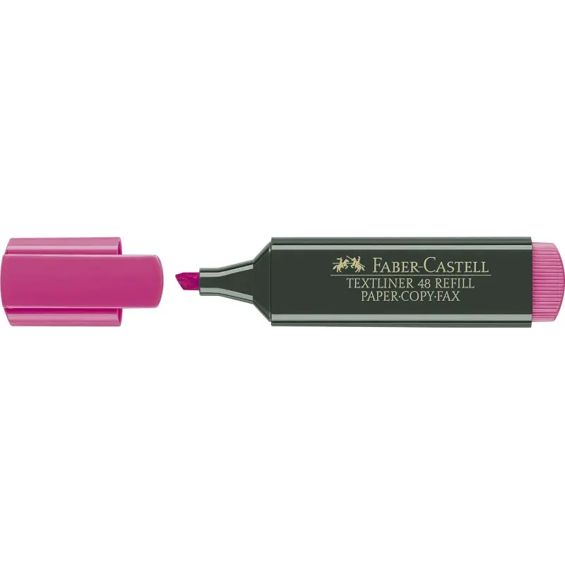 Faber-Castell Rotulador Marcador Fluorescente Textliner 48 - Punta Biselada - Trazo entre 1.2mm y 5mm - Tinta con Base de Agua -