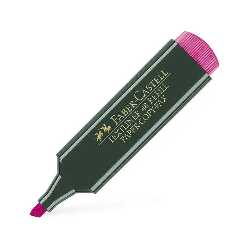 Faber-Castell Rotulador Marcador Fluorescente Textliner 48 - Punta Biselada - Trazo entre 1.2mm y 5mm - Tinta con Base de Agua -