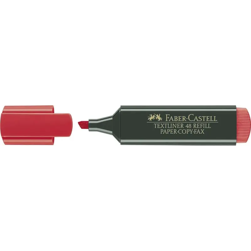 Faber-Castell Rotulador Marcador Fluorescente Textliner 48 - Punta Biselada - Trazo entre 1.2mm y 5mm - Tinta con Base de Agua -