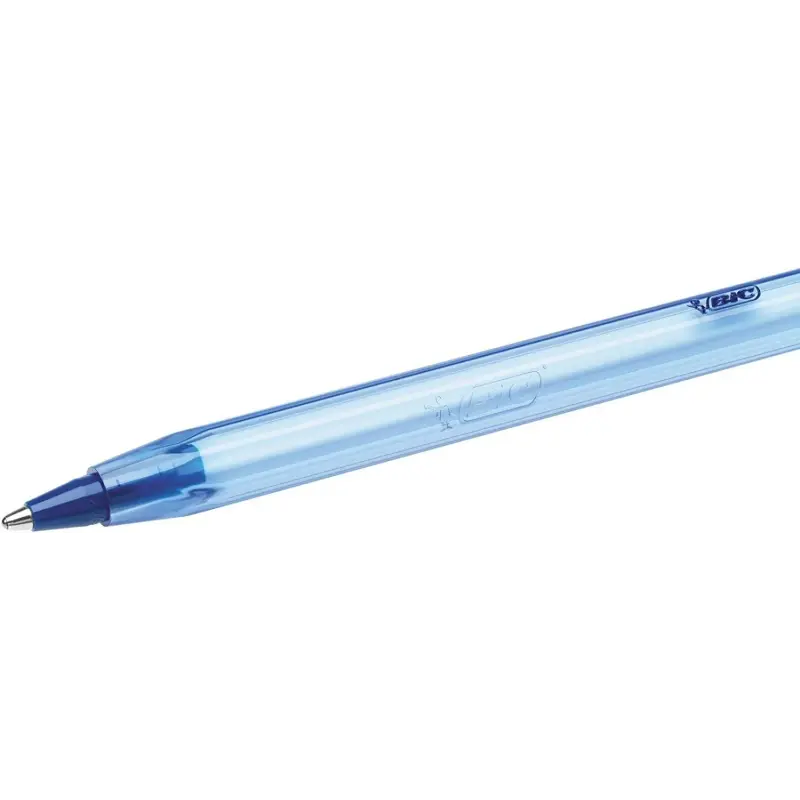 Bic Cristal Soft Boligrafos de Bola - Punta Media de 1.2mm - Trazo 0.45mm - Escritura mas Fluida - Color Azul | Ahorro Imprimien