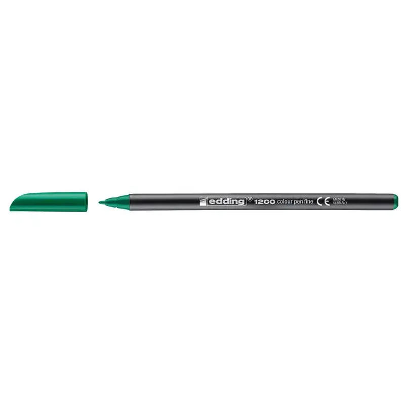 Edding 1200 Rotulador - Punta Redonda - Trazo entre 0.5 y 1 mm. - Tinta con Base de Agua - Color Verde | Ahorro Imprimiendo