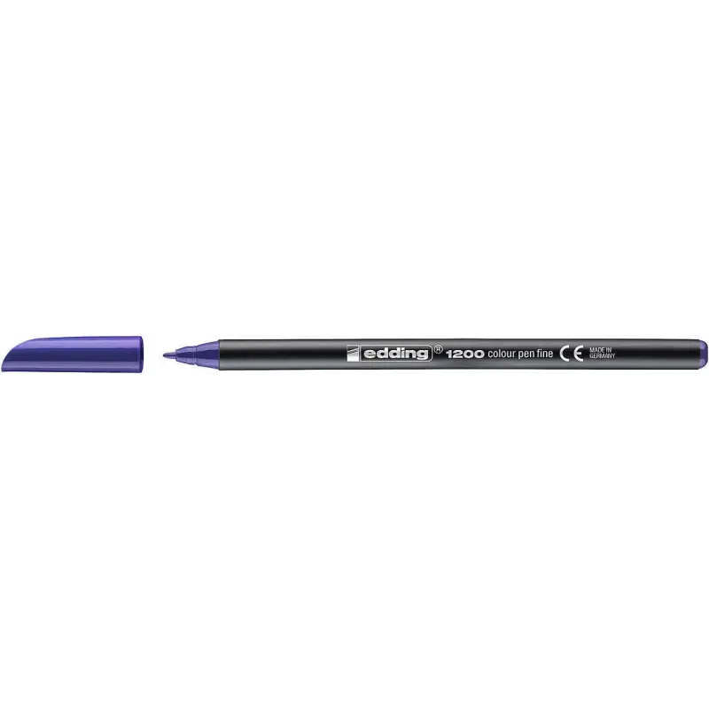 Edding 1200 Rotulador - Punta Redonda - Trazo 1mm - Tinta con Base de Agua - Color Violeta | Ahorro Imprimiendo