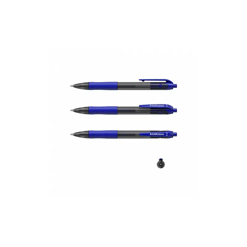 Erichkrause Smart-Gel Boligrafo Retractil - Punta de 0.5mm - Trazo de 0.4mm - Cuerpo Translucido Redondo - Tinta de Gel de Secad