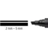 Staedtler Lumocolor 350 Rotulador Permanente - Punta Biselada 2-5mm aprox. - Tinta Base de Alcohol - Secado Rapido - Color Negro