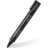 Staedtler Lumocolor 352 Rotulador Permanente - Punta Redonda - Trazo 2mm Aprox - Capuchon con Clip - Secado Rapido - Color Negro