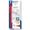 Staedtler Ball 432 Boligrafo Punta de Bola - Punta 0.45mm - Tinta Indeleble - Color Rojo | Ahorro Imprimiendo