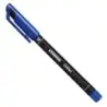 Stabilo OHPen Rotulador Permanente - Punta Media - Trazo de 1mm - Agarre Antideslizante - Tapon Ventilado - Color Azul | Ahorro