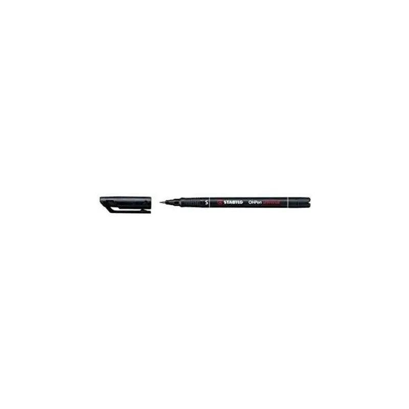 Stabilo OHPen Rotulador Permanente - Punta Superfina - Trazo de 0.4mm - Agarre Antideslizante - Tapon Ventilado - Color Negro |