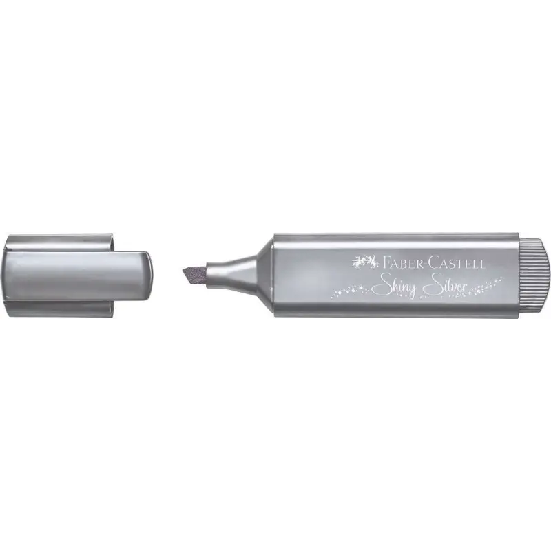 Faber-Castell Textliner 46 Metallic Marcador Fluorescente - Punta Biselada - Trazo entre 1mm y 5mm - Tinta con Base de Agua - Co