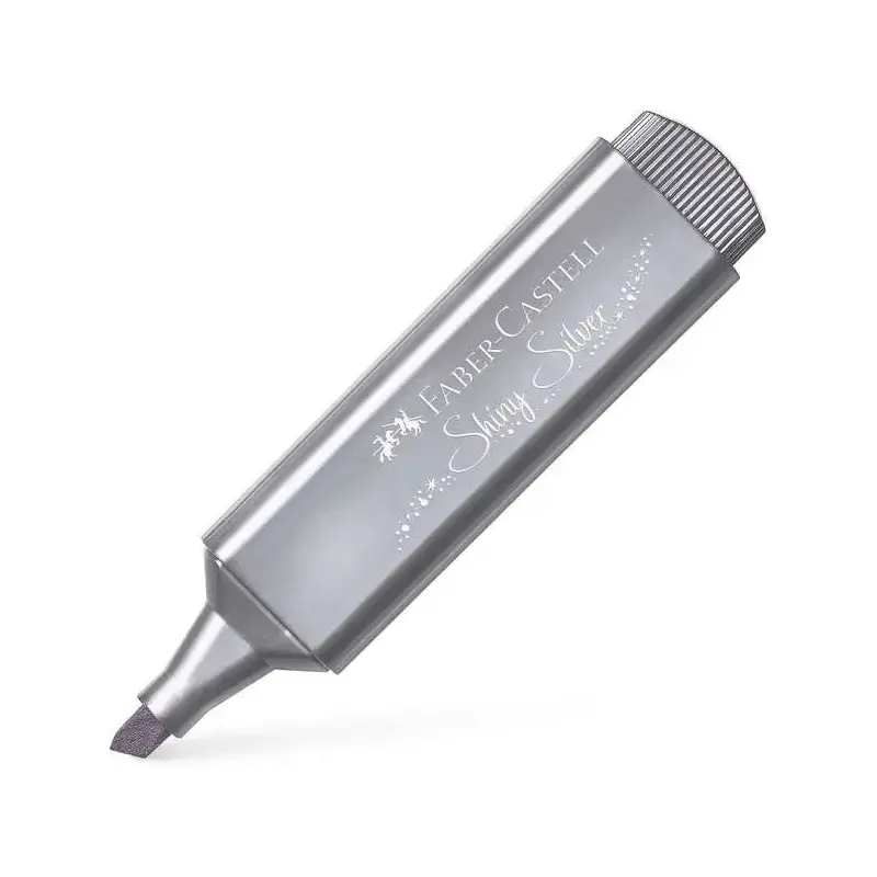Faber-Castell Textliner 46 Metallic Marcador Fluorescente - Punta Biselada - Trazo entre 1mm y 5mm - Tinta con Base de Agua - Co