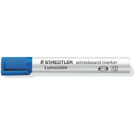 Staedtler Lumocolor 351 Marcador para Pizarra Blanca - Punta Biselada 2 - 5mm Aprox - Secado Rapido - Color Azul | Ahorro Imprim