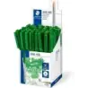 Staedtler Stick 430 Boligrafo con Capuchon - Punta 0.35mm - Tinta Endeleble - Color Verde | Ahorro Imprimiendo
