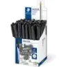 Staedtler Stick 430 Boligrafo con Capuchon - Punta 0.35mm - Tinta Endeleble - Color Negro | Ahorro Imprimiendo