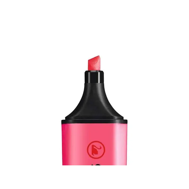 Stabilo Boss 70 Rotulador Marcador Fluorescente - Trazo entre 2 y 5mm - Recargable - Tinta con Base de Agua - Color Rosa Fluores