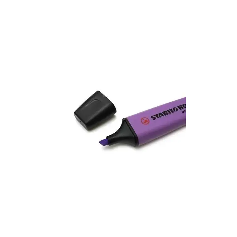 Stabilo Boss 70 Rotulador Marcador Fluorescente - Trazo entre 2 y 5mm - Recargable - Tinta con Base de Agua - Color Violeta Fluo
