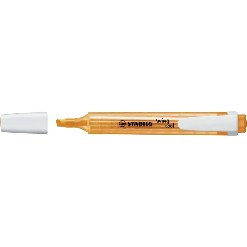 Stabilo Swing Cool Marcador Fluorescente - Cuerpo Plano - Punta Biselada - Trazo entre 1 y 4mm - Tinta con Base de Agua - Antise