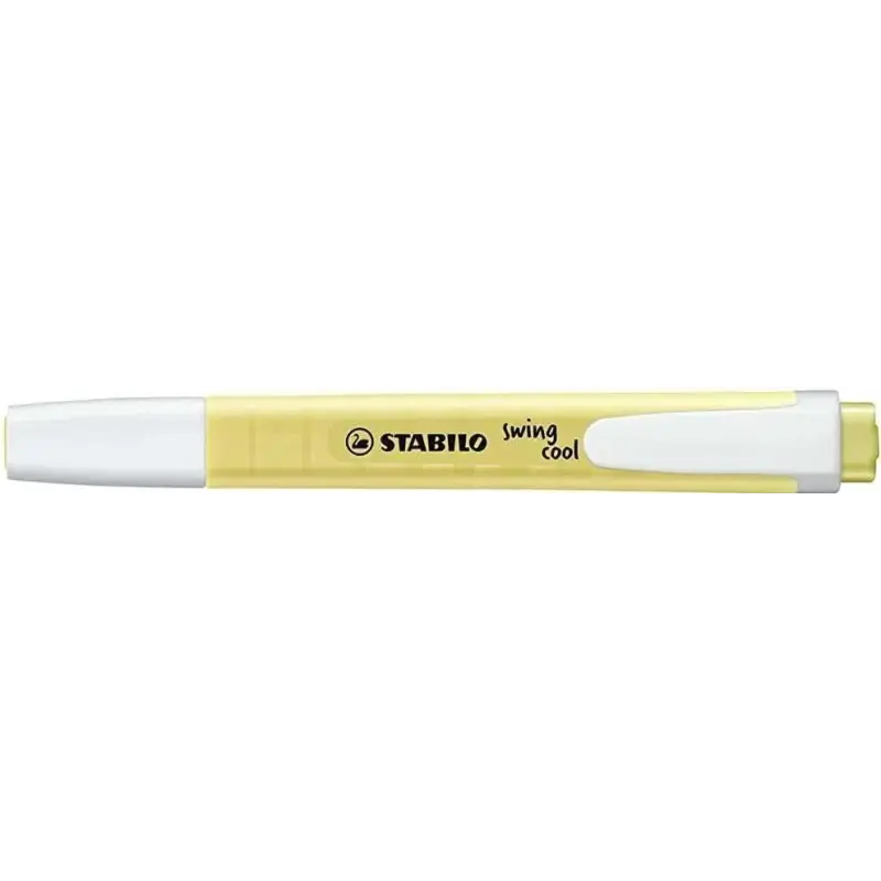 Stabilo Swing Cool Pastel Marcador Fluorescente - Cuerpo Plano - Punta Biselada - Trazo entre 1 y 4mm - Tinta con Base de Agua -