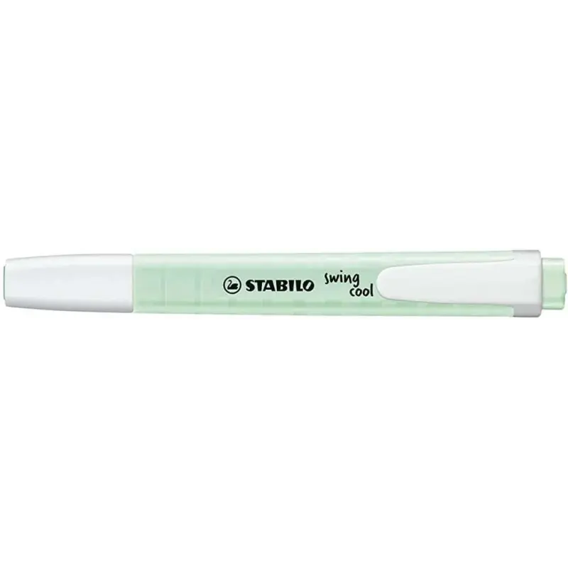 Stabilo Swing Cool Pastel Marcador Fluorescente - Cuerpo Plano - Punta Biselada - Trazo entre 1 y 4mm - Tinta con Base de Agua -