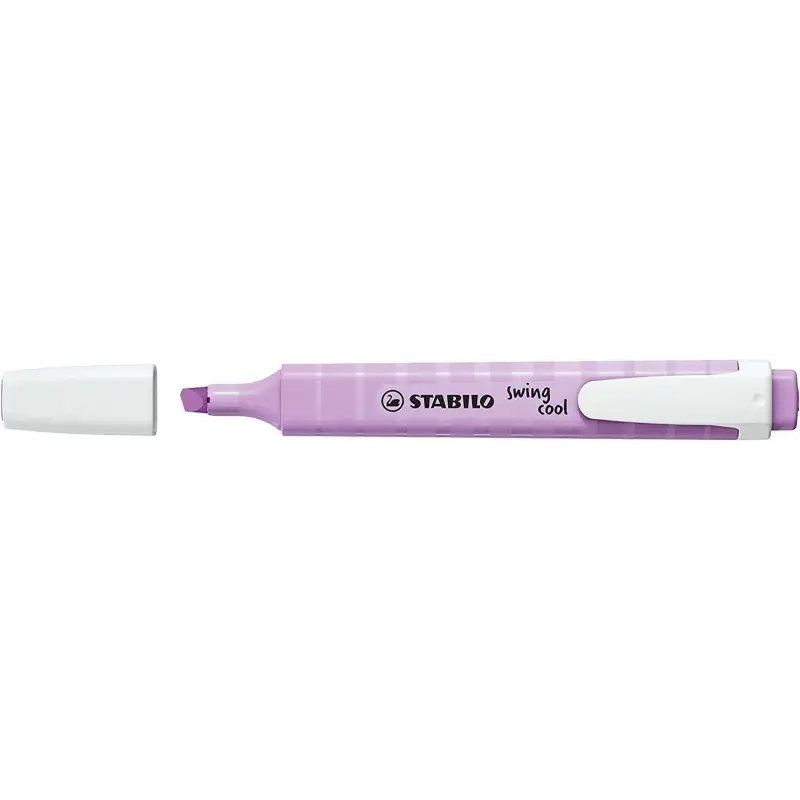 Stabilo Swing Cool Pastel Marcador Fluorescente - Cuerpo Plano - Punta Biselada - Trazo entre 1 y 4mm - Tinta con Base de Agua -