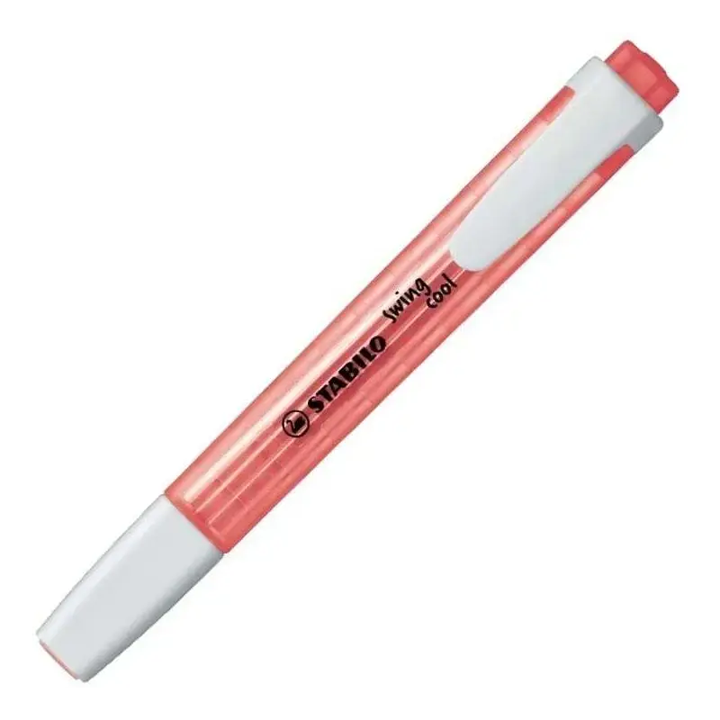Stabilo Swing Cool Marcador Fluorescente - Cuerpo Plano - Punta Biselada - Trazo entre 1 y 4mm - Tinta con Base de Agua - Antise