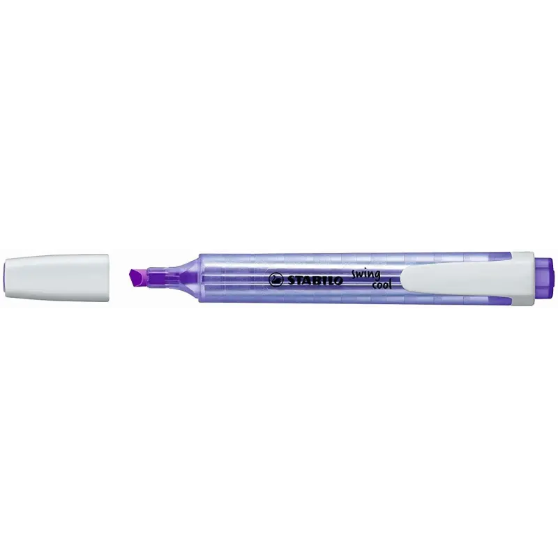 Stabilo Swing Cool Marcador Fluorescente - Cuerpo Plano - Punta Biselada - Trazo entre 1 y 4mm - Tinta con Base de Agua - Antise