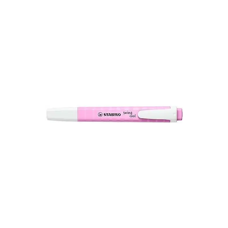 Stabilo Swing Cool Pastel Marcador Fluorescente - Cuerpo Plano - Punta Biselada - Trazo entre 1 y 4mm - Tinta con Base de Agua -